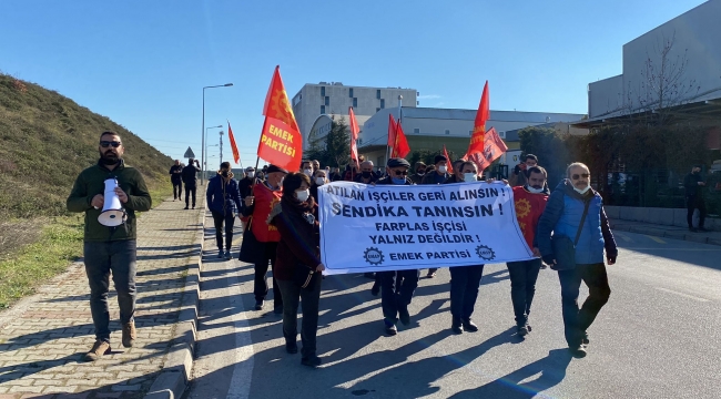 Emek Partisi Genel Başkanı Akdeniz, Farplas işçilerini ziyaret etti