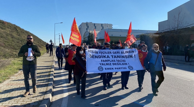 Emek Partisi Genel Başkanı Akdeniz, Farplas işçilerini ziyaret etti