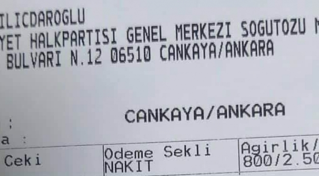 MHP Kocaeli, Kılıçdaroğlu'na "kandil" gönderdi!