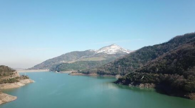 Yuvacık Barajı'nın su seviyesinde kar yağışıyla 2 kat artış