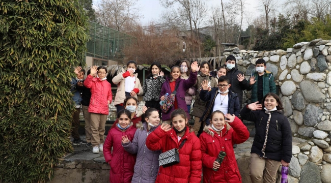 Darıcalı çocuklar Hayvanat Bahçesi'ni geziyor