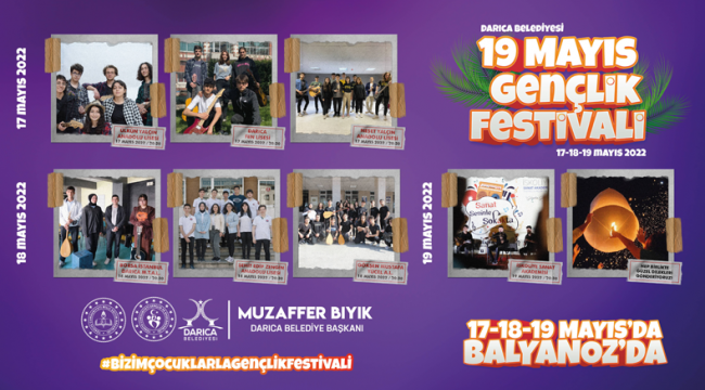 19 Mayıs Gençlik Festivali'nde Darıca'nın gençleri sahne alacak!