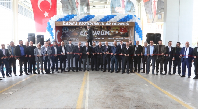 Darıca Kapalı Pazar alanı Erzurum Tanıtım Günlerine ev sahipliği yapıyor