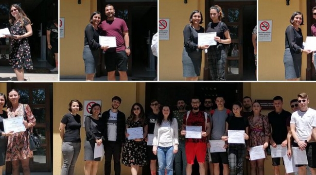 GTÜ'de Erasmus öğrencilerine Sertifikaları verildi