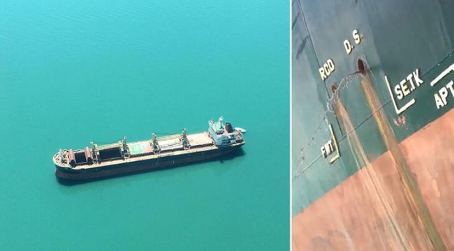 İzmit Körfezi'ni kirleten gemiye 3 milyon lira ceza