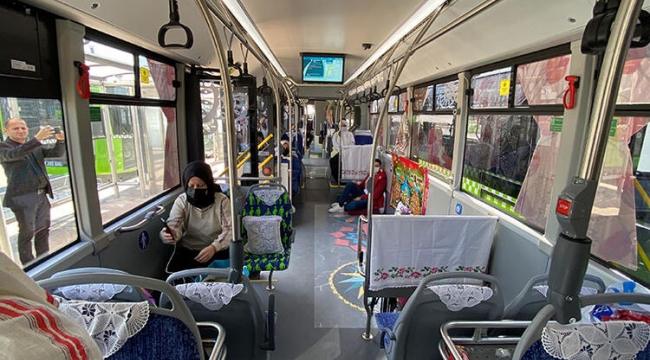 Kocaeli'de Anneler Günü'ne özel 'otobüs'