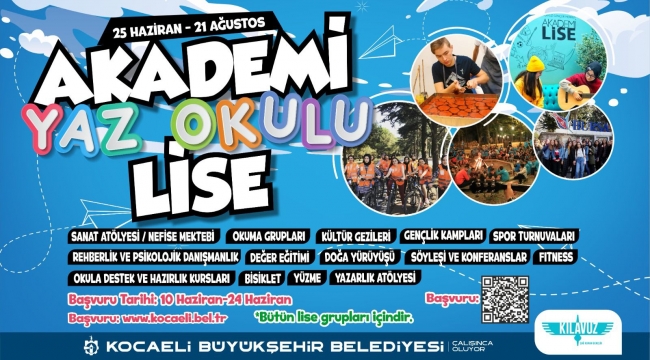 Bilgievleri ve Akademi Lise'de yaz okulu kayıtları başladı