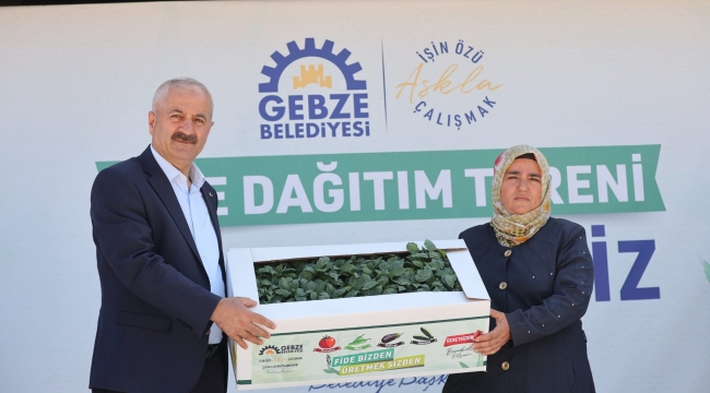 Büyükgöz'den Gebzeli çiftçilere fide desteği