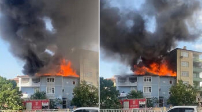 Kocaeli'de 3 katlı binada yangın; ev sahibi yaralandı