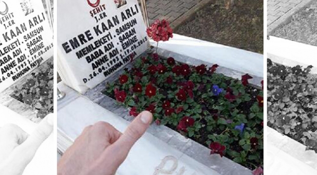 Şehit mezarlarına 'PKK' yazan sanığa tahliye