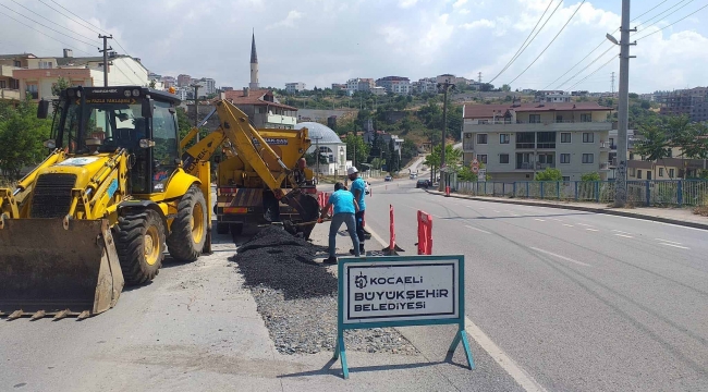 Bozulan yol ve kaldırımlara hızlı onarım