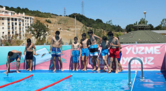 Dilovalı çocuklar havuza doyacak 