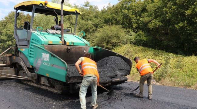 Gebze-Şile yoluna 14 bin ton asfalt