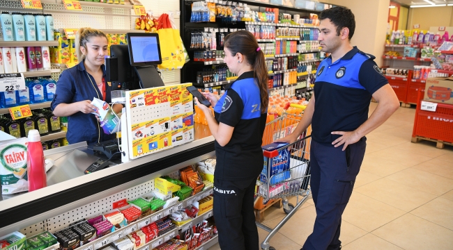 Zabıtadan market denetimi