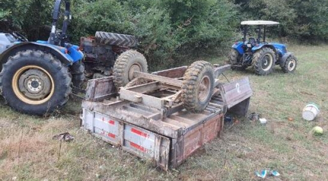 Traktör devrildi; 1 kişi öldü