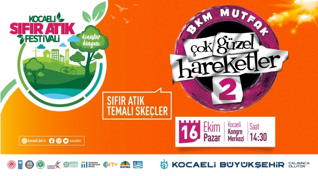 Çok Güzel Hareketler-2 ekibi geri dönüşüm skeçleriyle festivalde