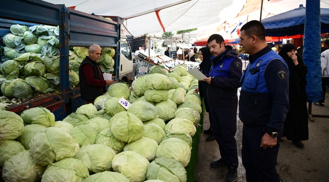 Çayırova Zabıtası'ndan pazar denetimi