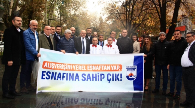 'Esnafına sahip çık' yürüyüşü yaptılar