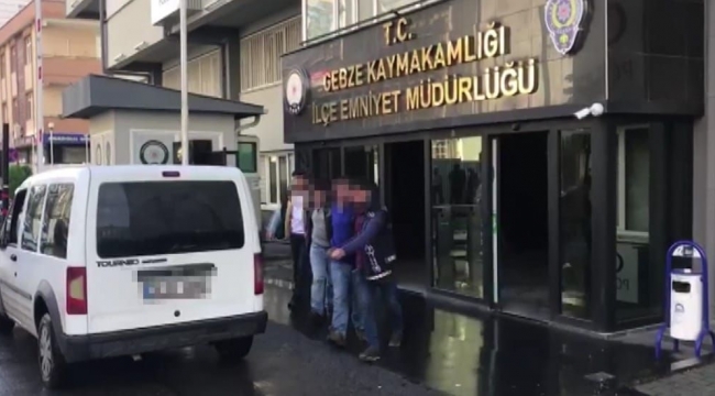 Gebze'de araç soyguncuları yakalandı