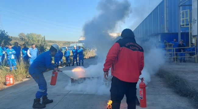 İtfaiyeden Posco Assan'a İRAP kapsamında eğitim