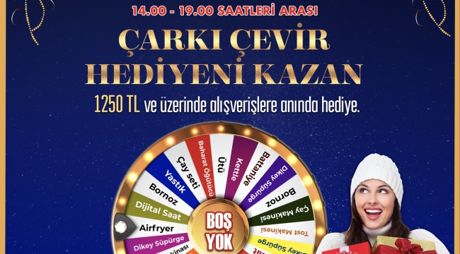 Gebze Center'dan şans çarkı kampanyası