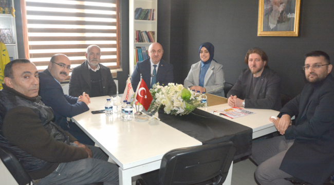 Başkan Bıyık ve Acay'dan gazetemize '10 Ocak' ziyareti!