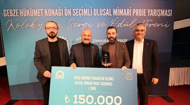 Gebze Hükümet Konağı Proje Yarışması'nda ödüller sahiplerine takdim edildi