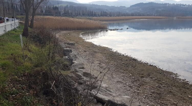 Sapanca Gölü'nde su seviyesi, 30,95 metreye düştü
