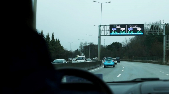 Yolculuğum ne kadar sürecek? Elektronik ekrana bak öğren...