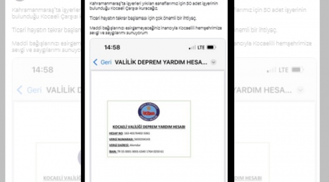Kocaeli Valiliği'nden Kahramanmaraş'a büyük yatırım
