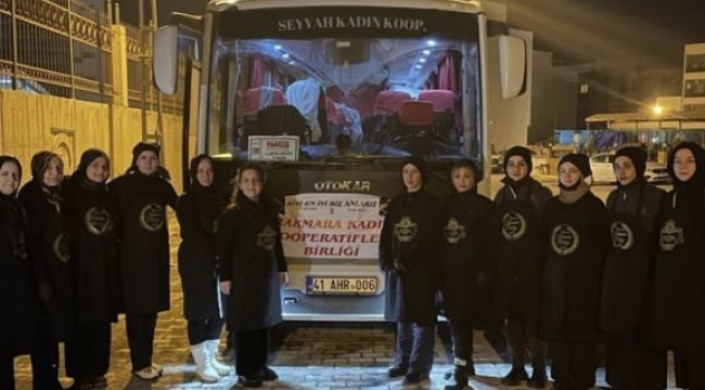 Marmara Kadın Kooperatifleri Birliği’nden deprem bölgesinde