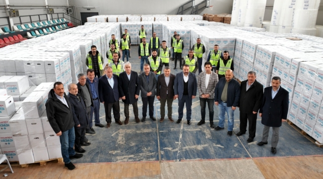 Başkan Şayir'den tüm hanelere gıda kumanyası