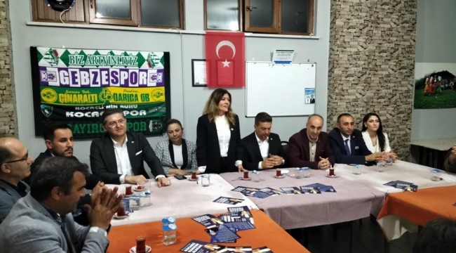 Başkan Sarı ve vekil adayları Yıldızlı ile Çakır, Çayırova'nın beklentilerini dinledi