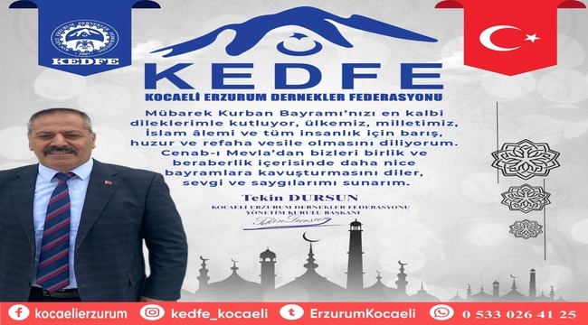 KEDFE bayram ilanı