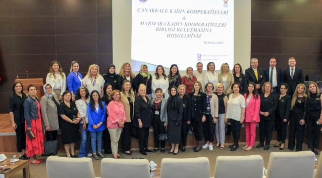 Marmara Kadın Koop. Birliği, deneyimlerini Çanakkale'de girişimci kadınlarla paylaştı