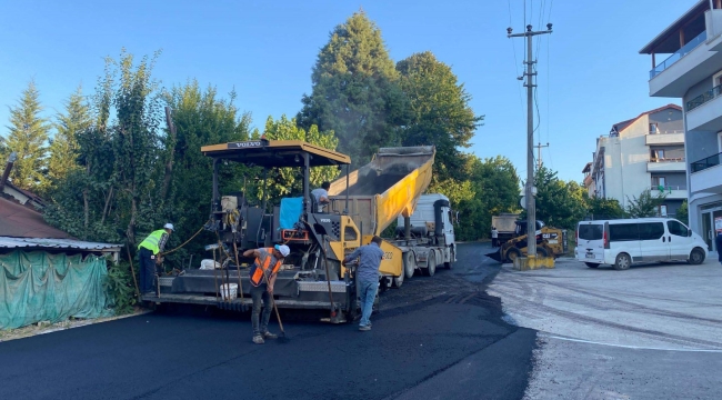 Başiskele Kahramanlar Caddesi asfaltlandı