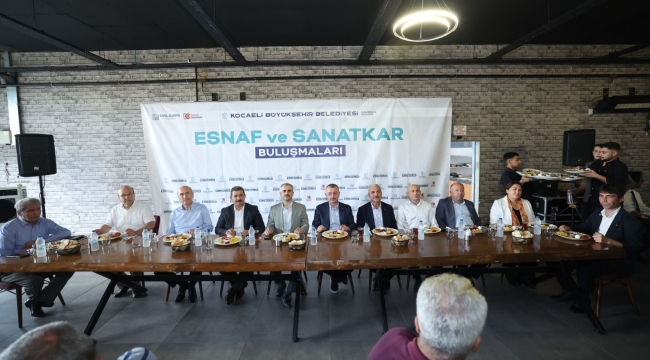 Başkan Büyükakın, Çayırova esnafıyla buluştu