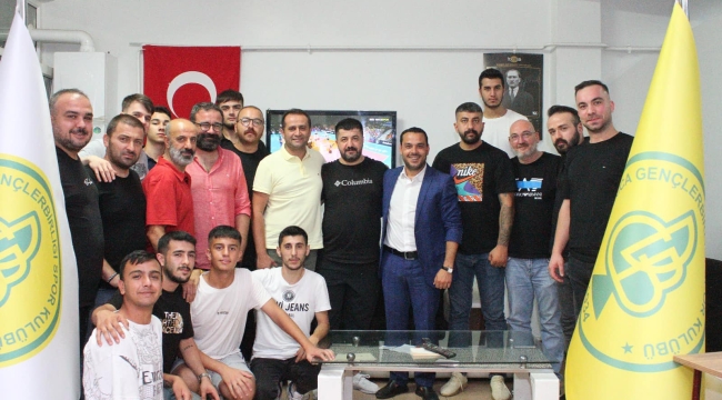 Darıca G.B Başkanları Anaç ve Güneri'den Çınaraltı'na teşekkür ziyareti