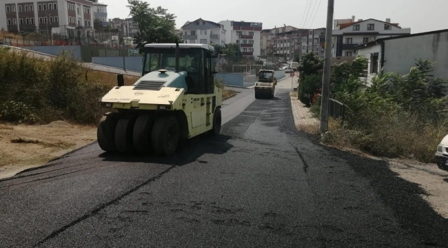 Gebze'nin Mahallelerinde sıcak asfalt çalışmaları 