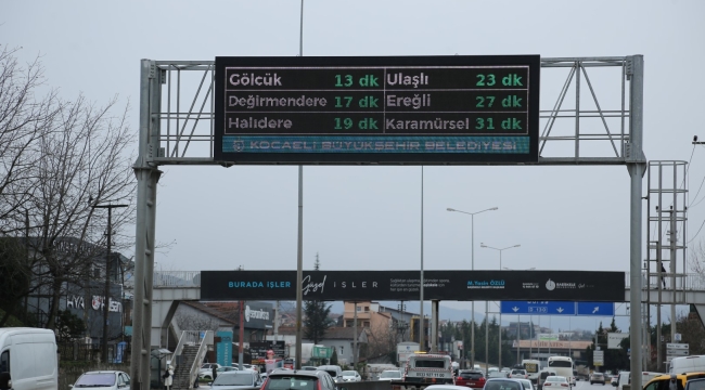 Şehrin önemli güzergâhlarına anlık kontrol