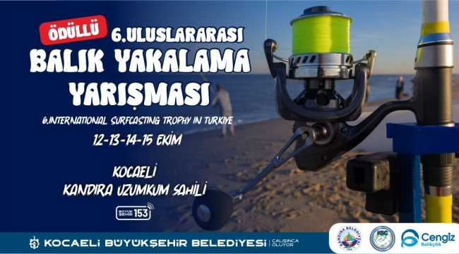 6. Uluslararası Balık Tutma Yarışması Kandıra'da yapılacak