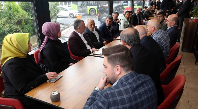 Başkan Büyükakın, Darıcalı esnaflarla buluştu