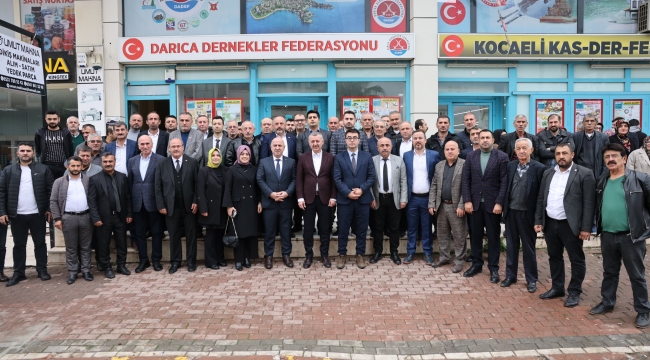 Büyükakın ve Bıyık, Darıca'daki dernekleri ziyaret ediyor