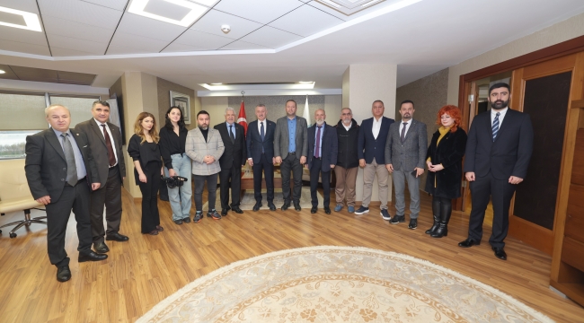 KOGACE'den Vali Yavuz ve Büyükşehir Belediye Başkanı Büyükakın'a ziyaret