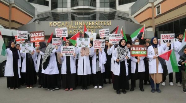 Tıp fakültesi öğrencilerinden İsrail'e tepki: Kuvözler bebeklere mezar oluyor