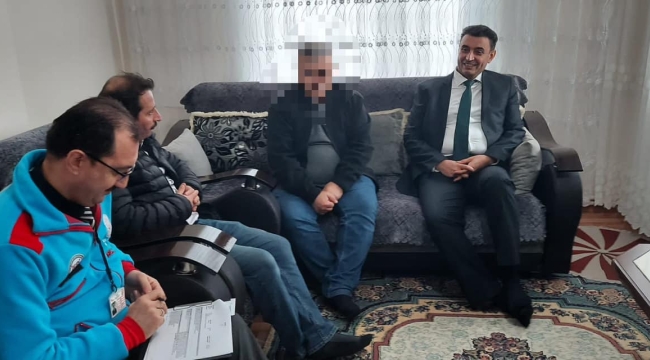 Kaymakam Kara, ‘Gönülden Gönüle’ projesi için Sırasöğütler Mahallesi'nde vatandaşları ziyaret etti