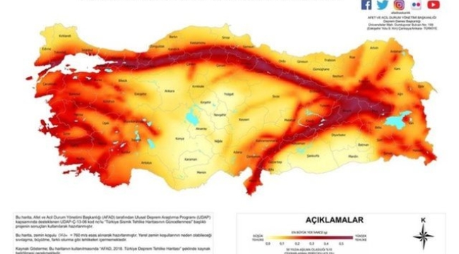 Kocaeli'de 5,5 ve üzeri deprem üretebilecek diri fay bulunuyor!