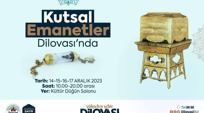 Kutsal Emanetler Dilovası'nda Sergilenecek
