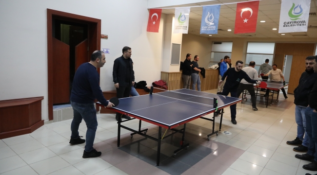 Çayırova'da Birimler arası masa tenisi turnuvası heyecanı