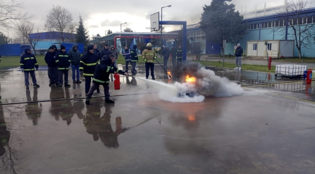 Büyükşehir İtfaiyesi'nden Tekirdağ'da eğitim